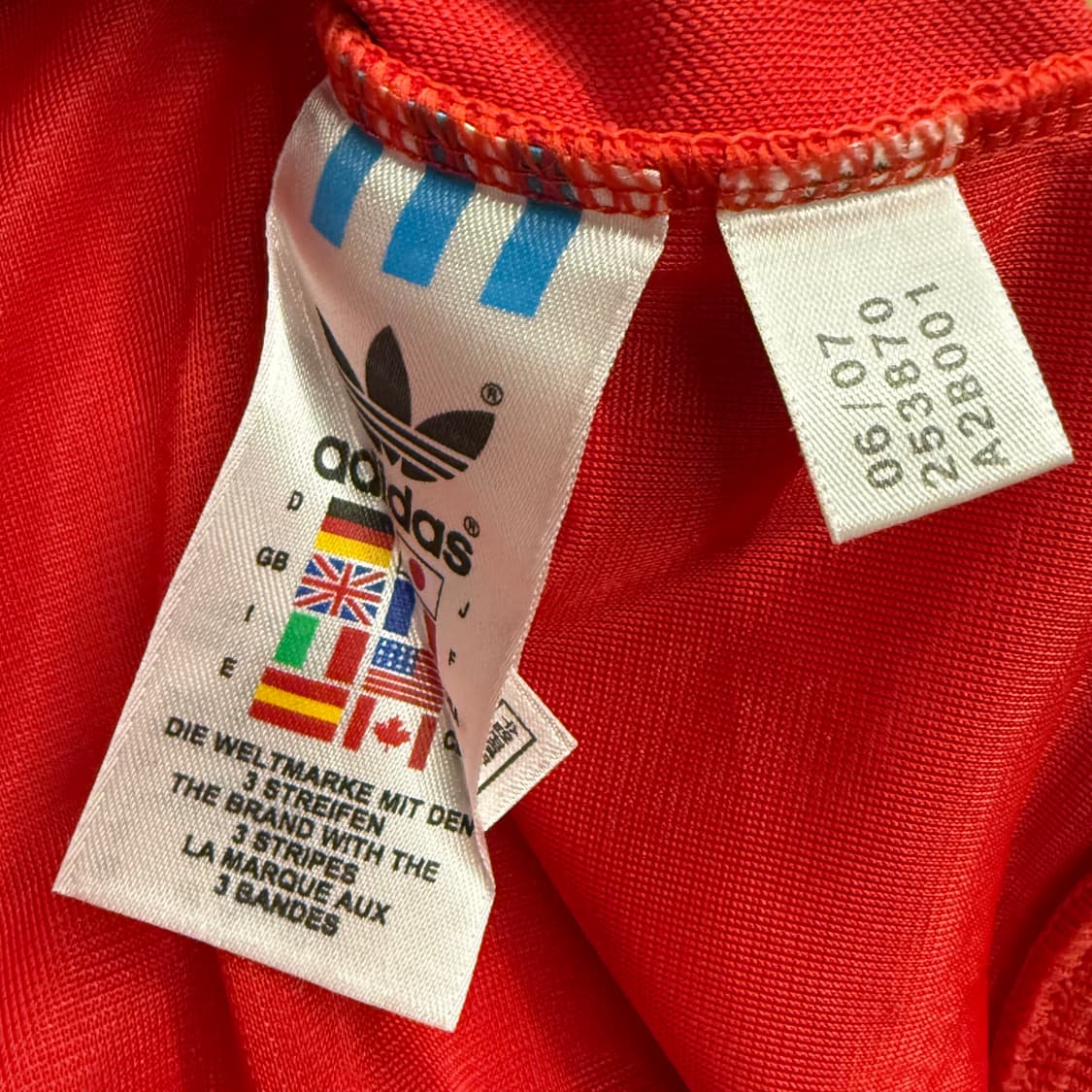 [정품/90] 아디다스 페루 축구 트랙탑 져지 레드 b17 상품이미지7