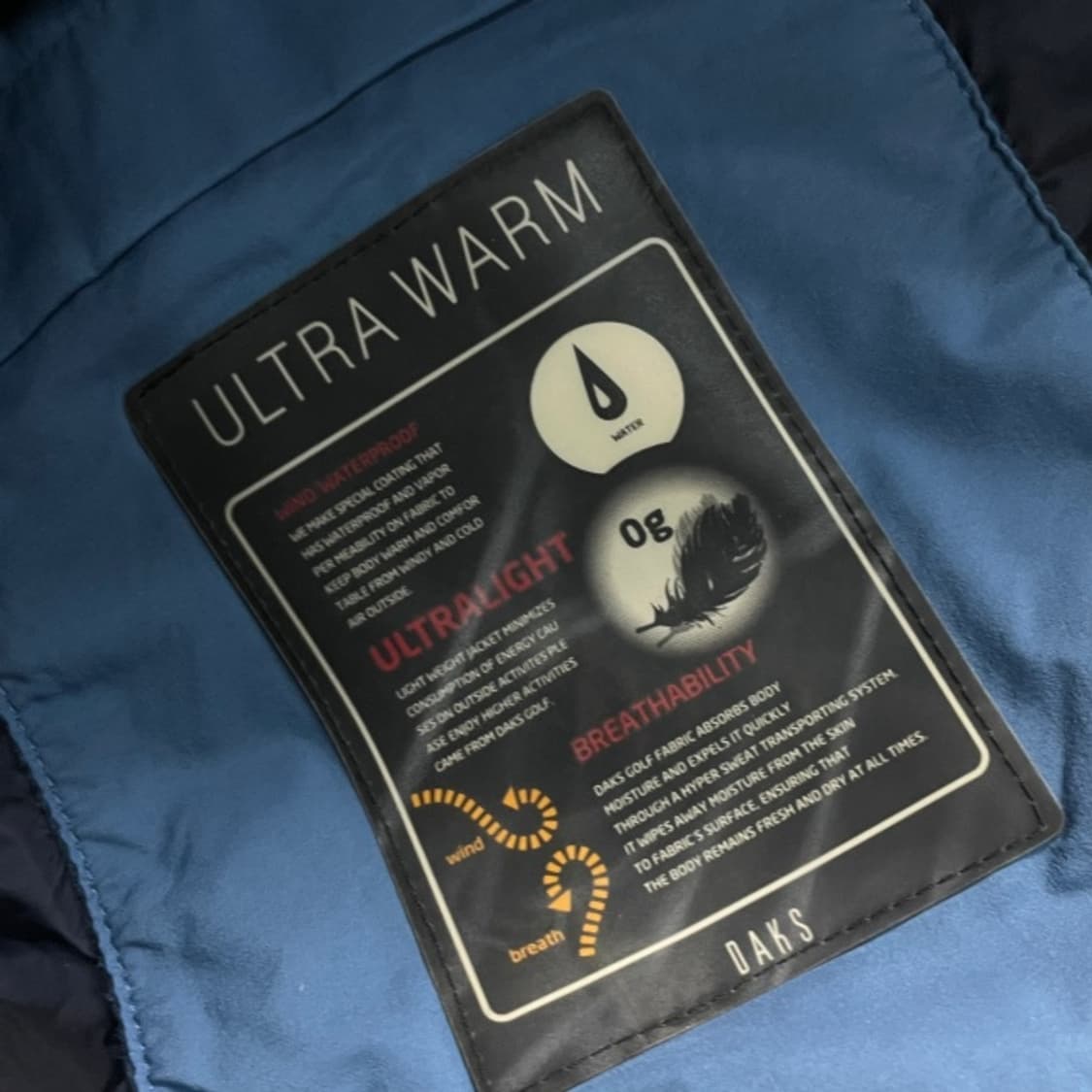 95 닥스 골프 패딩 상품이미지3