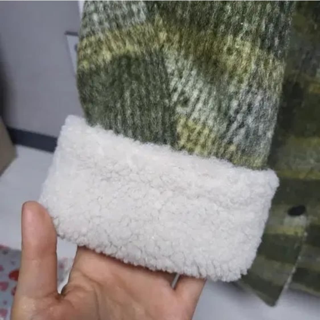 바닐라비 보아퍼 체크 코트 상품이미지3