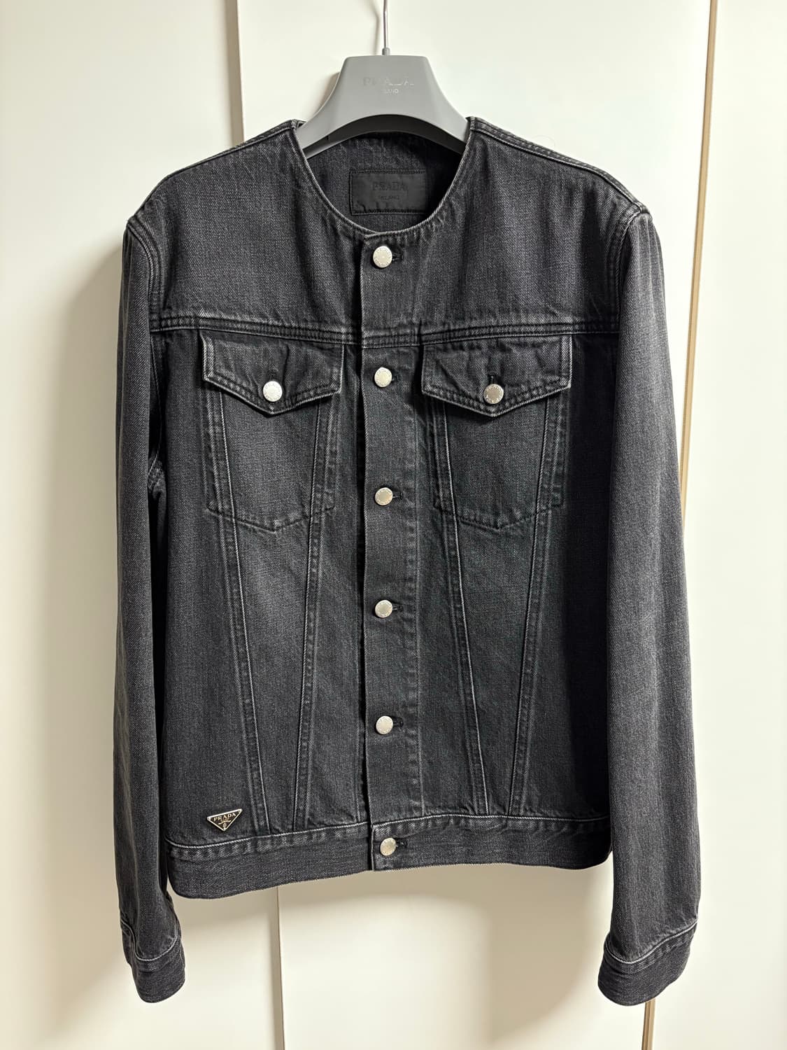 Prada 프라다 흑청 데님 자켓 M 상품이미지1