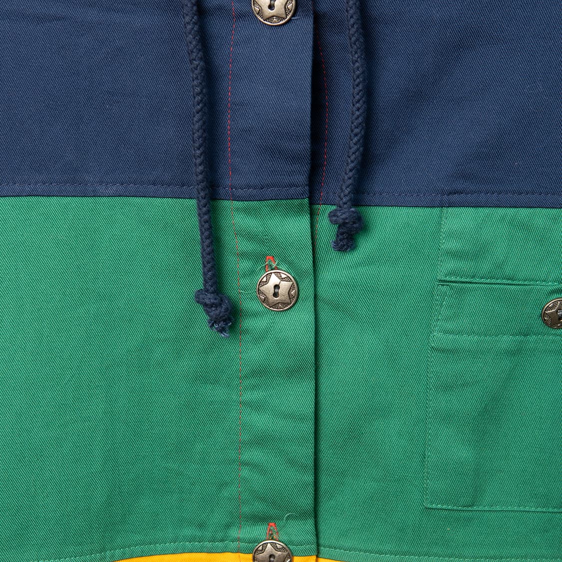 [105] 80s~ Herman Kay 컬러블럭 후디드 자켓 데드스탁  상품이미지2