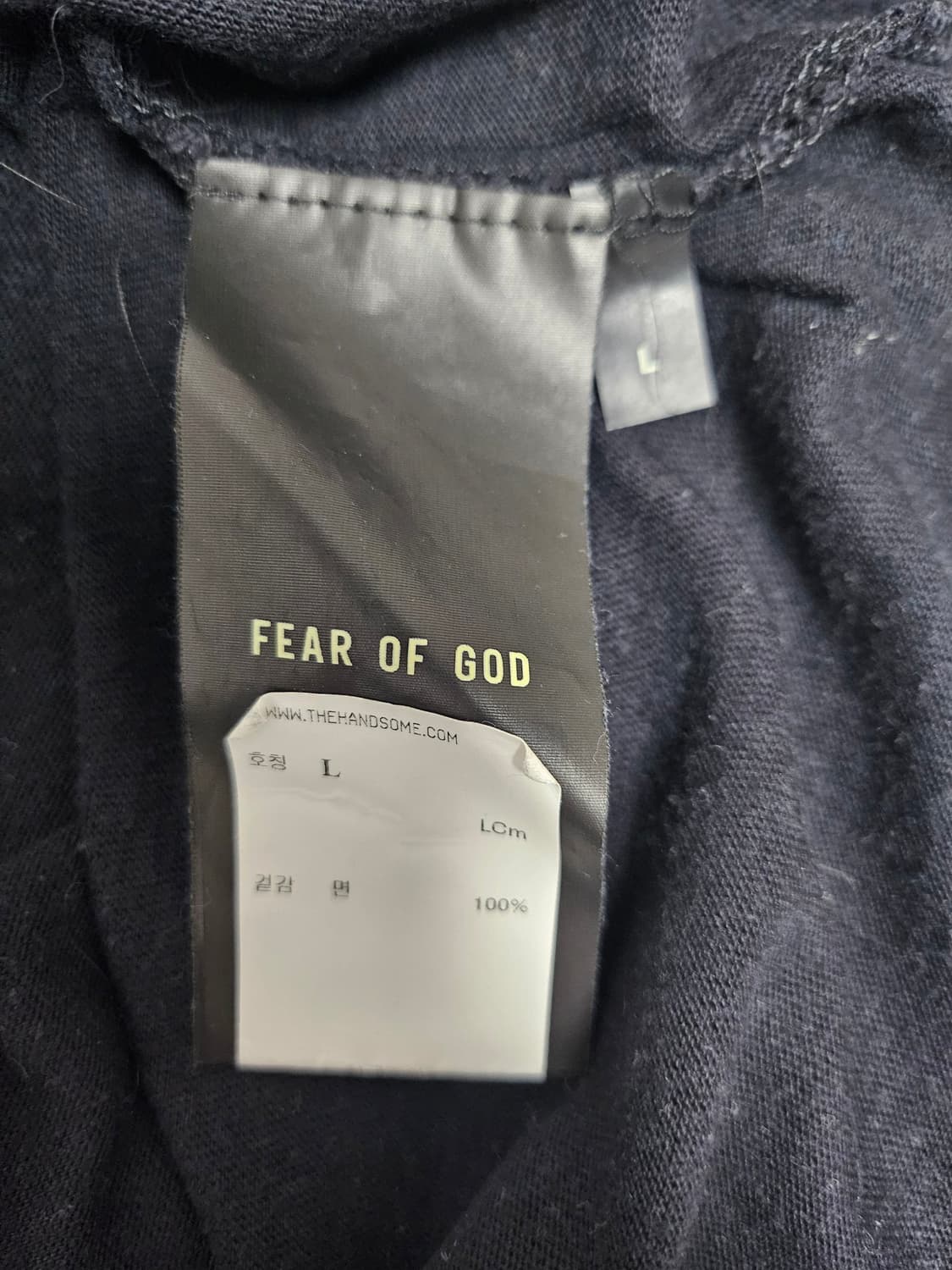 피어오브갓 블랙 반팔티 L 상품이미지5