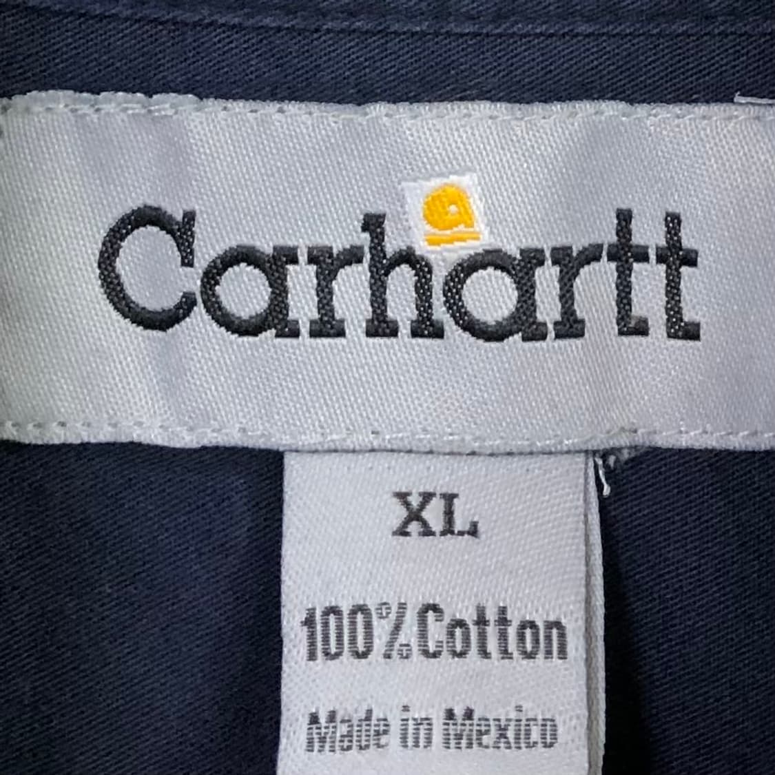 XL 칼하트 네이비 워크 셔츠 상품이미지3
