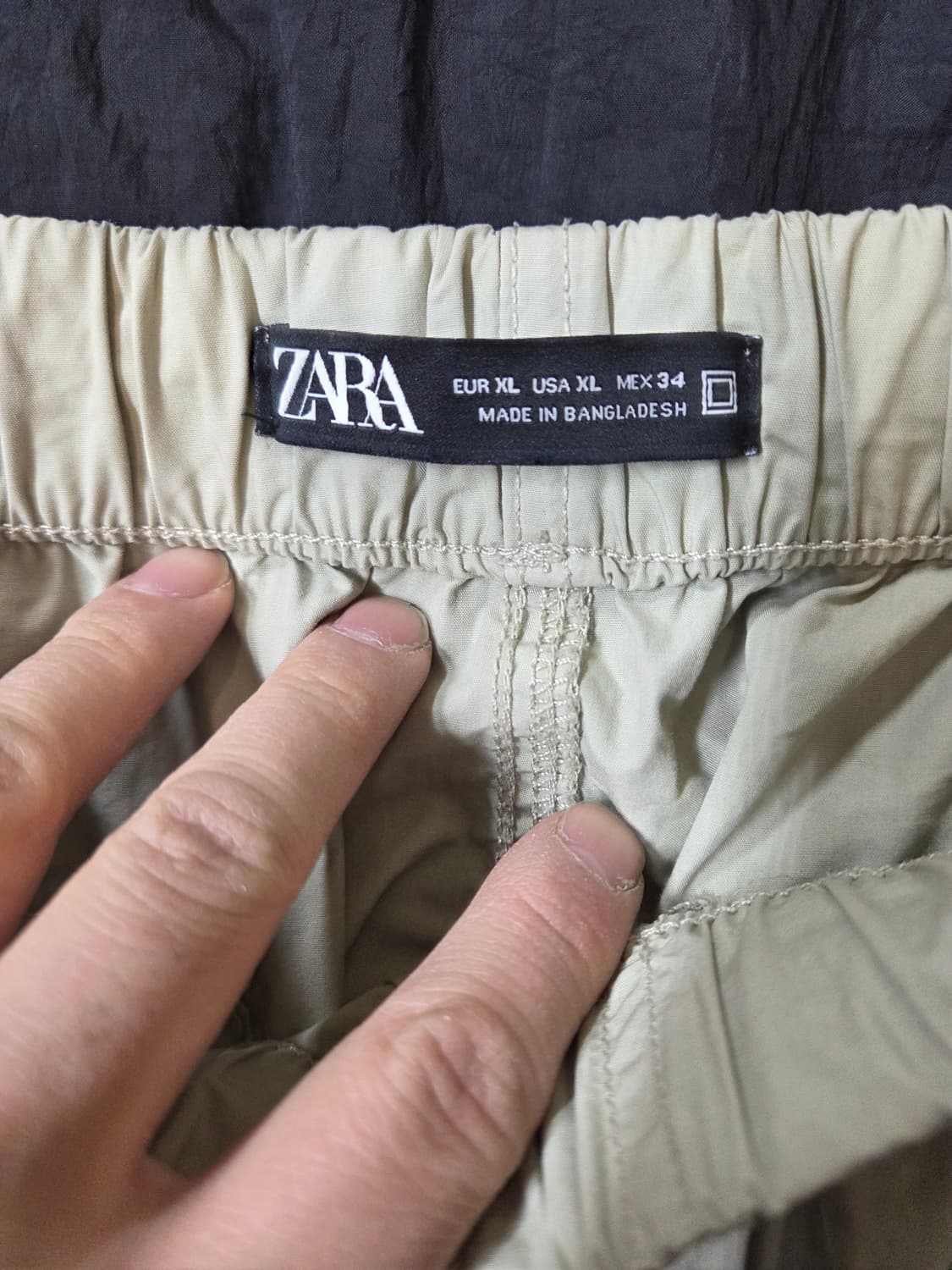 자라 dwrn 파라슈트 와이드 카고 스트링팬츠 xl 34 상품이미지4