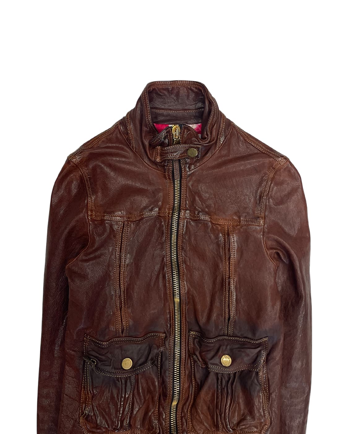 돌체앤가바나 버팔로 레더 모토 자켓 상품이미지7