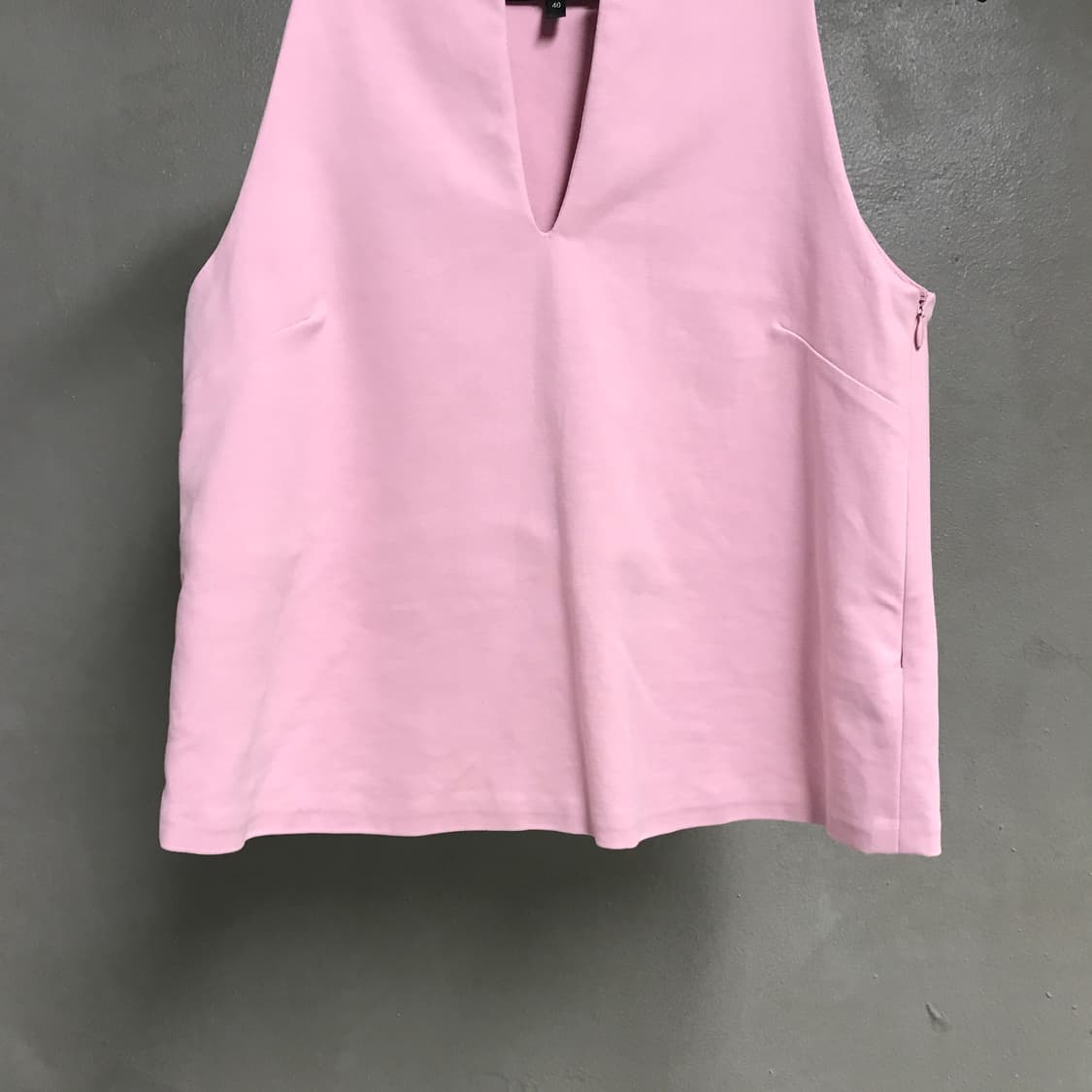 테레반티네 슬리브리스 블라우스 핑크 40(W) 상품이미지3