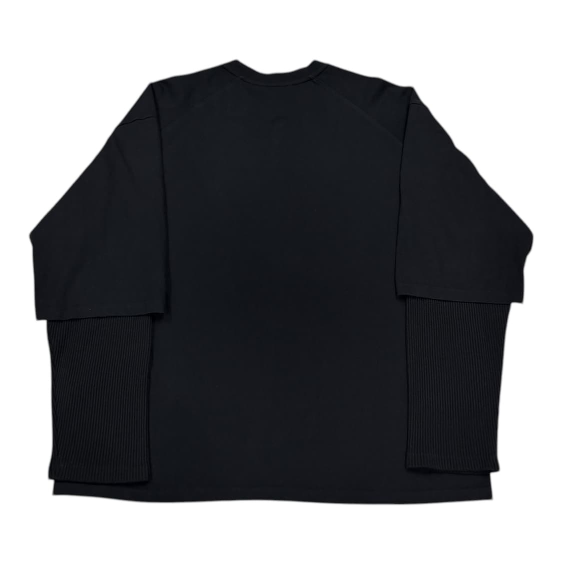 ETCE 이티씨이 넘버 와플 레이어드 롱슬리브 블랙 M 상품이미지3