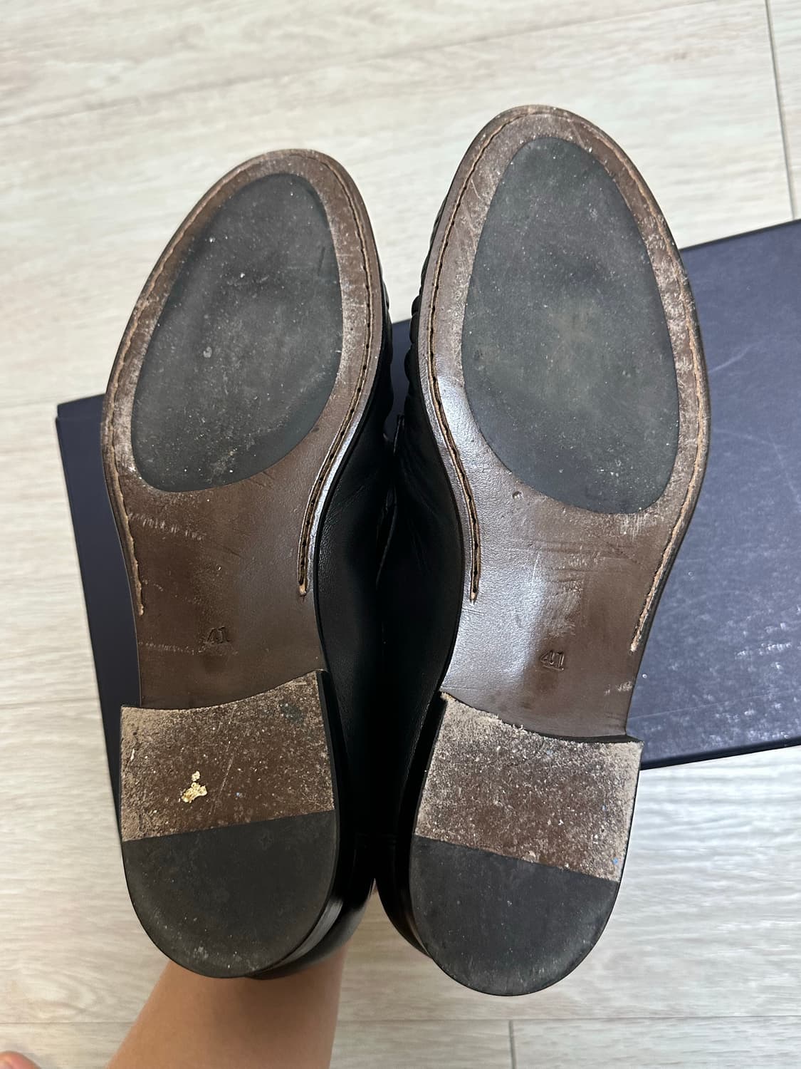 [260] 수트서플라이 블랙 레더 로퍼 상품이미지5