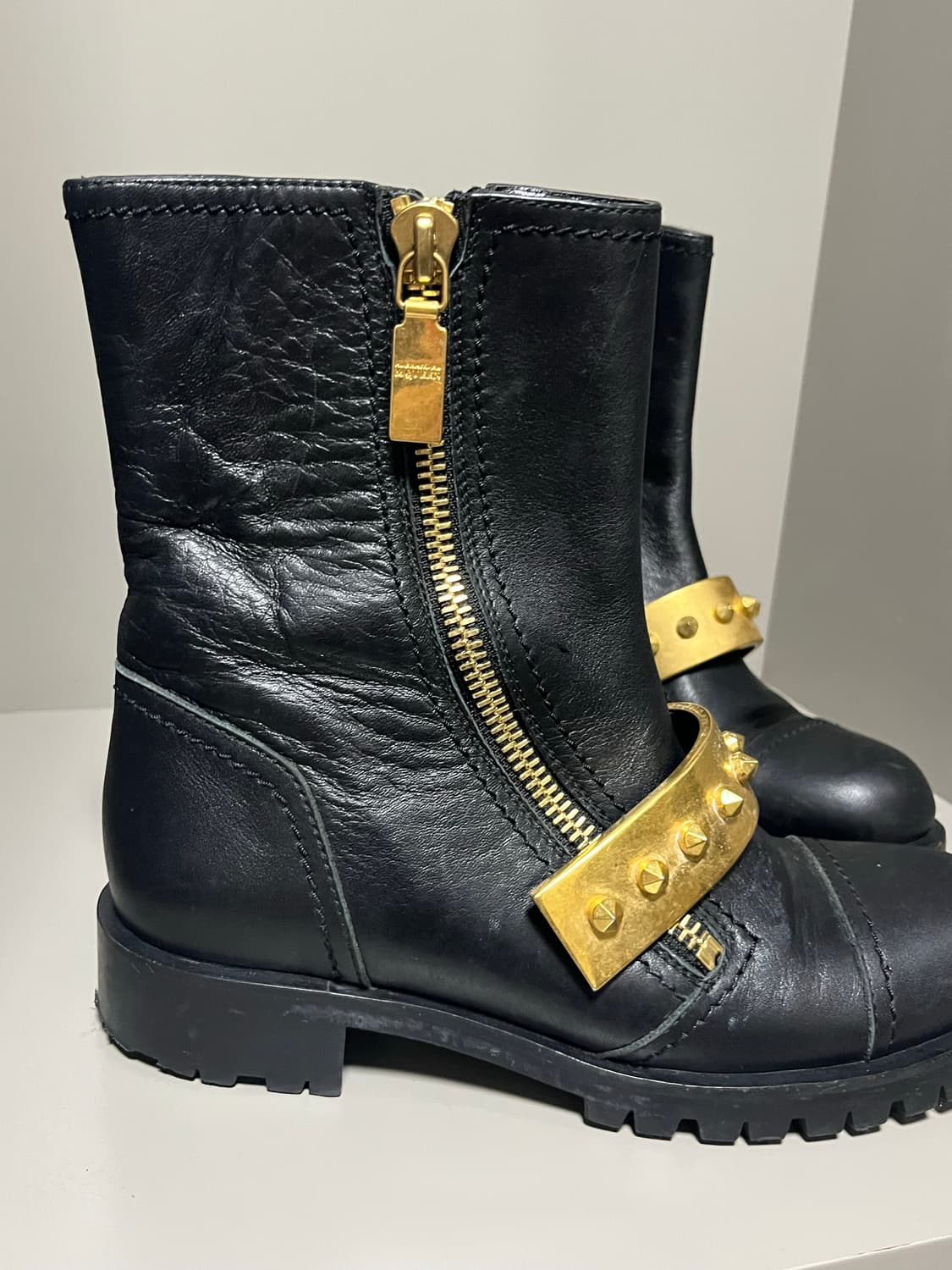 Alexander McQueen biker boots black 36.5 상품이미지3