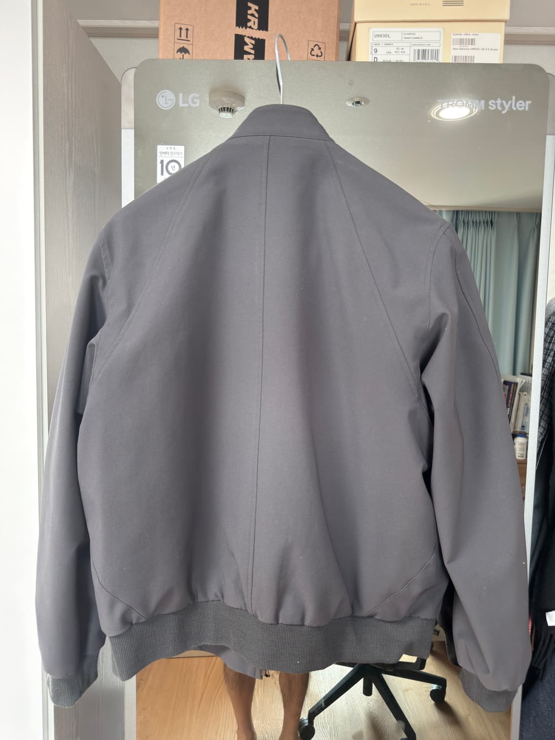 타임옴므 다크그레이 봄자켓 블루종 100사이즈 판매 상품이미지2