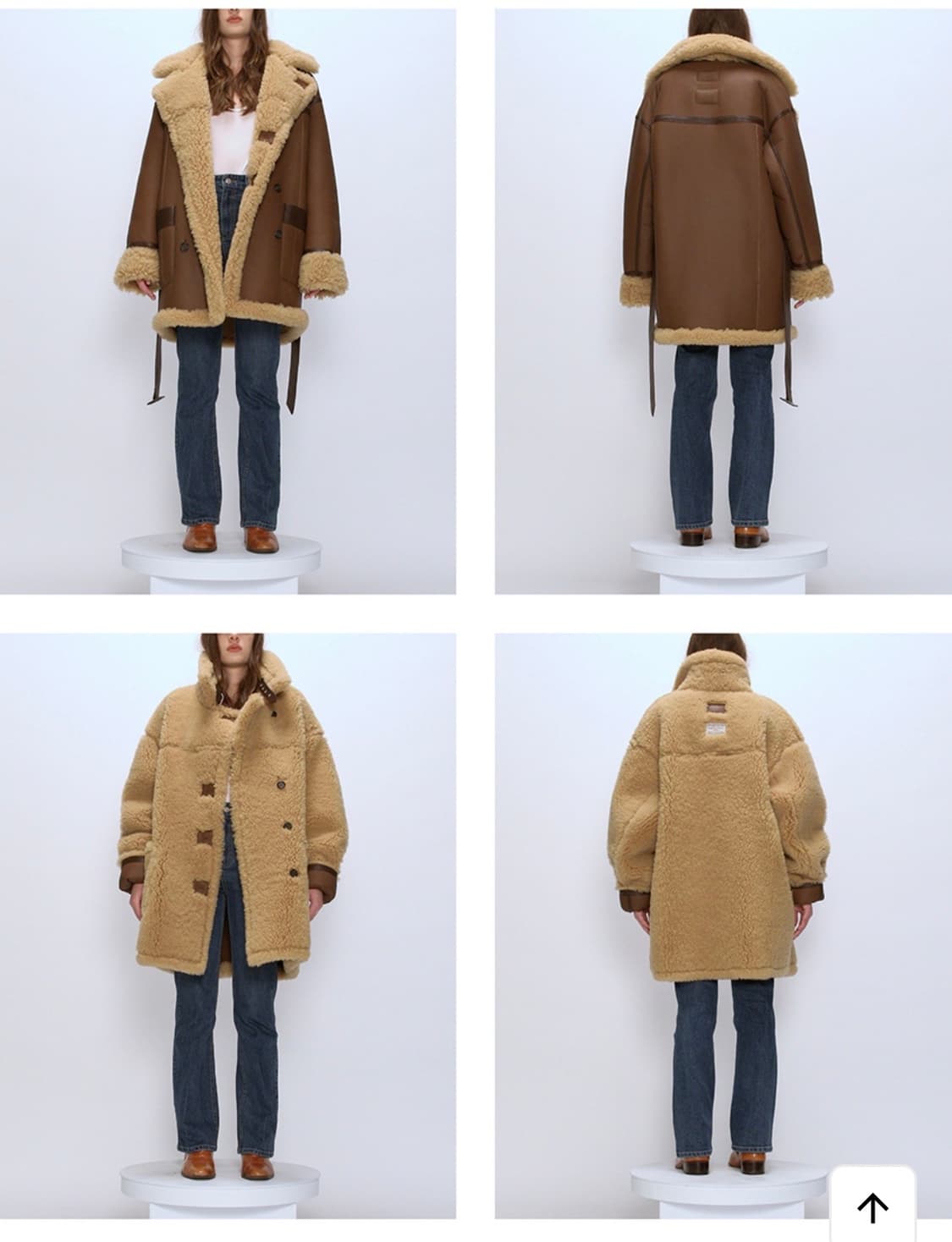 인스턴트펑크 양면 리얼무스탕(새상품/남녀공용) 상품이미지2