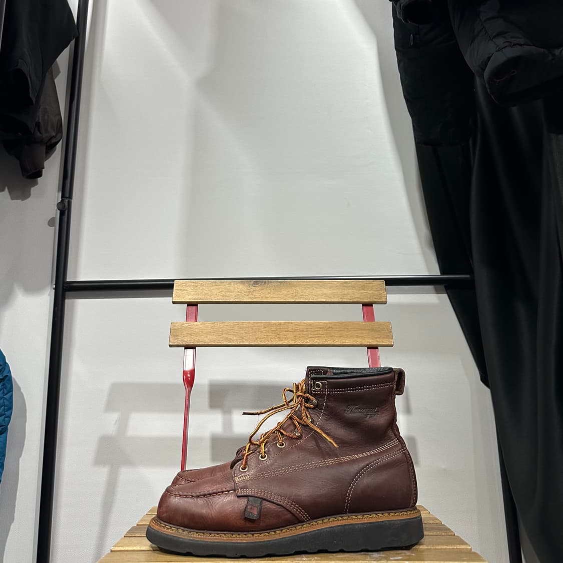 US9 270) 쏘로굿 워커 남성 남자 부추 목토 레더 브라운 상품이미지3