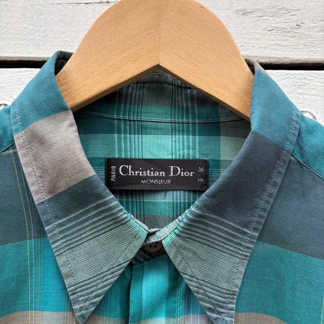 Dior 90s 디올 체크 반팔 셔츠 상품이미지3