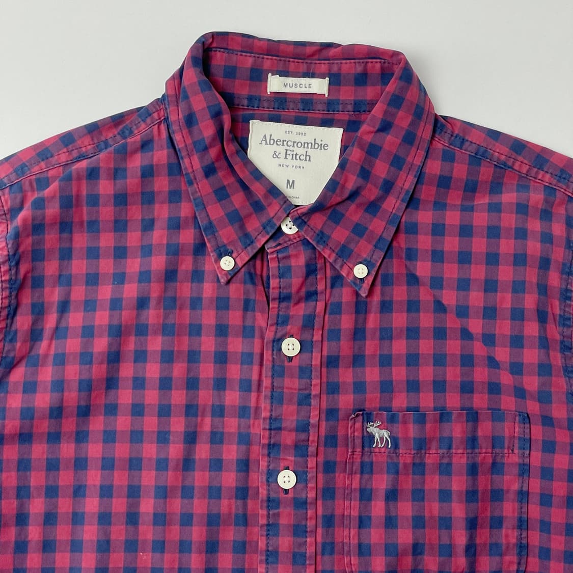 [중고] 아베크롬비 체크셔츠 M 상품이미지3