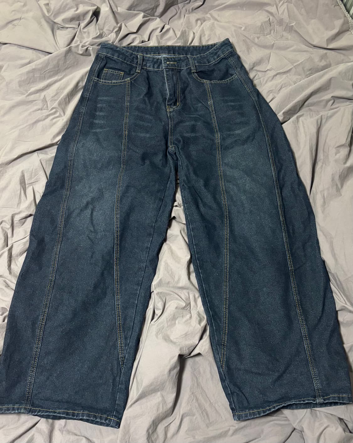 빈티지 벌룬핏 자수포인트 청바지 상품이미지1