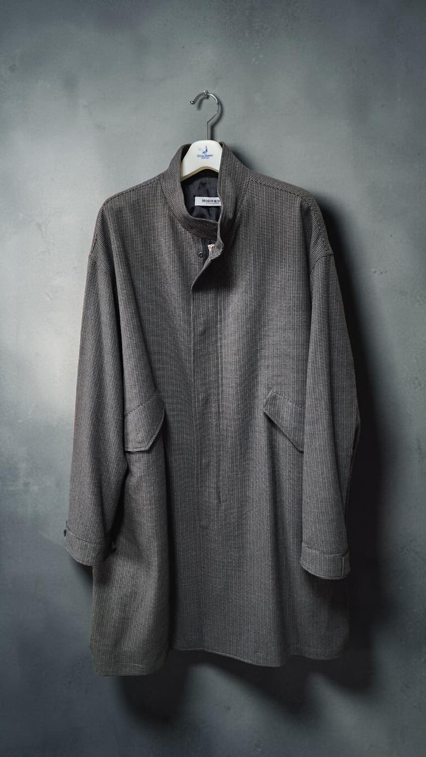 MODIFIED 체크 하프 코트 상품이미지3