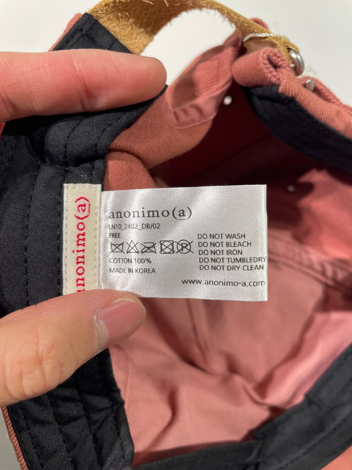 아노니모아노니마 더스티 로즈 아이 띵크 캡 상품이미지9