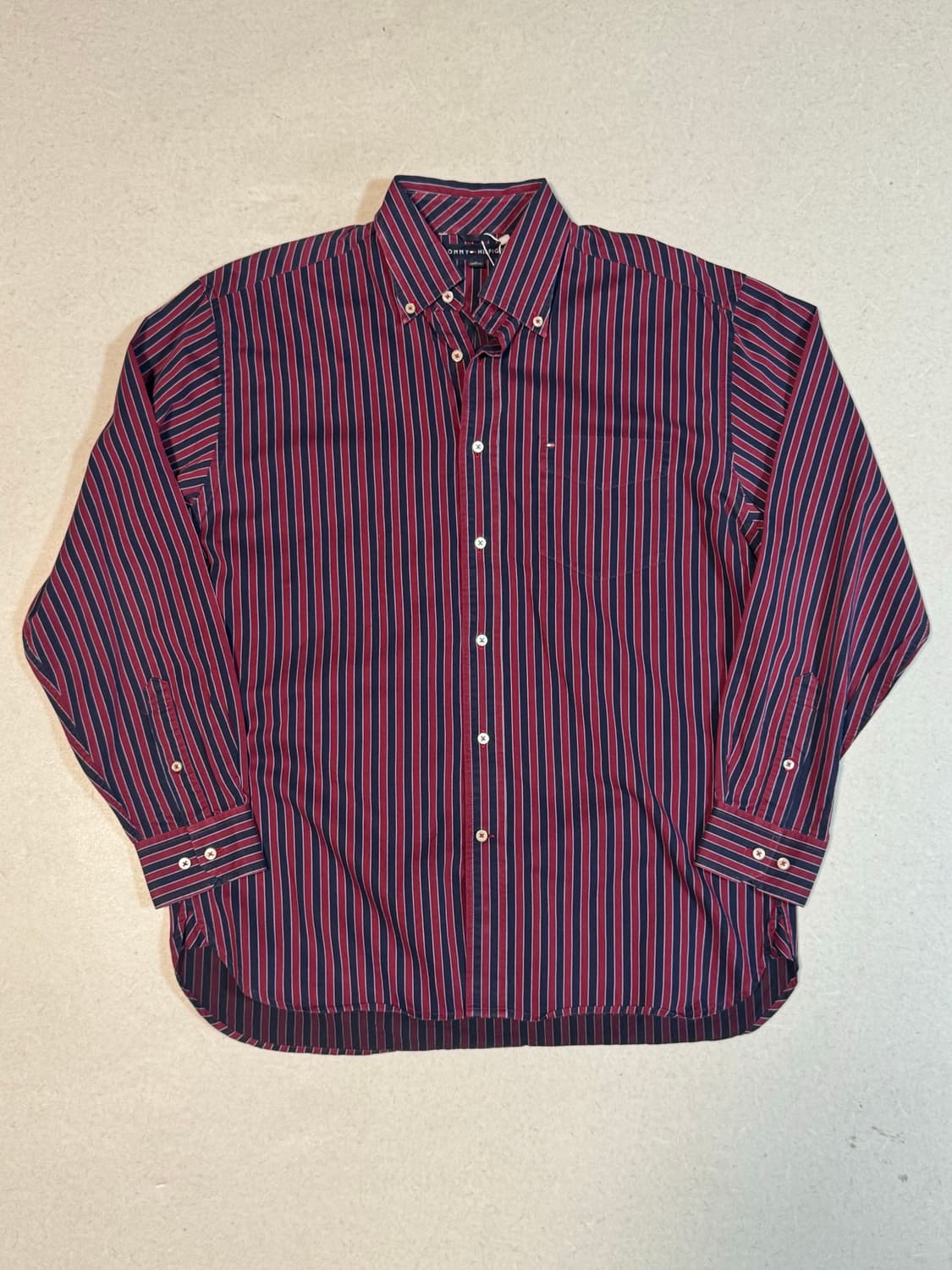 타미힐피거 빈티지 스트라이프 셔츠 M 상품이미지1