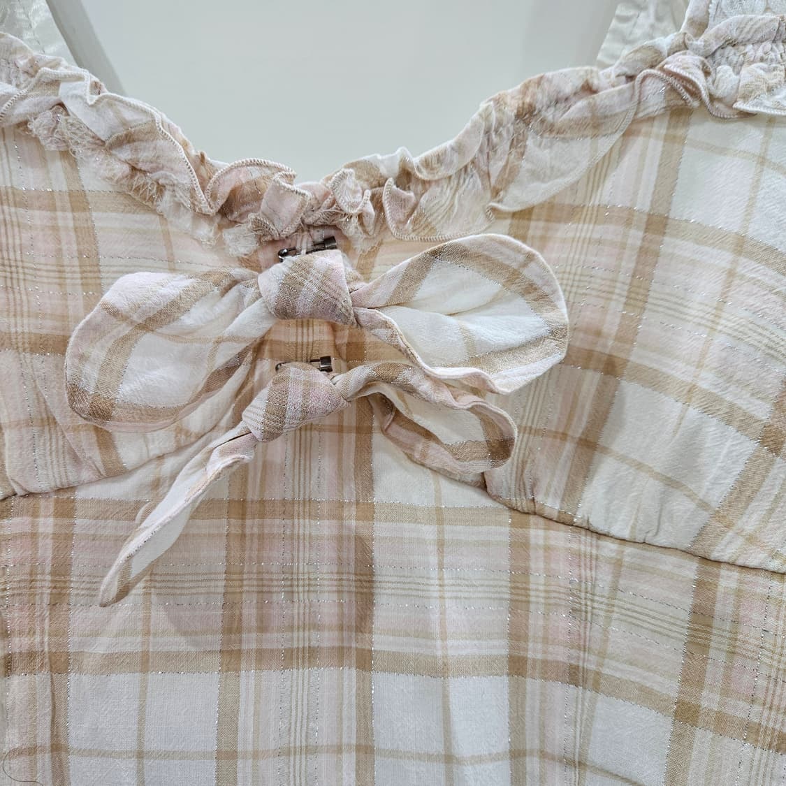 윌셀렉션(WILLSELECTION)  체크 뷔스티에 원피스 상품이미지3