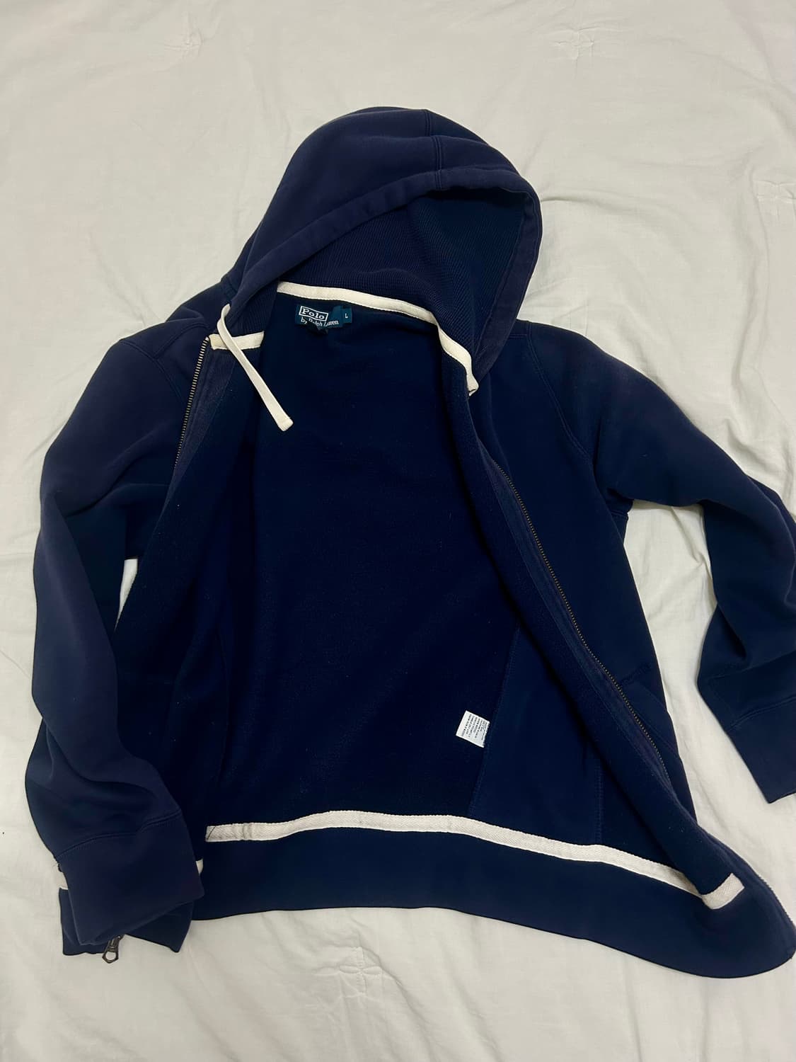 폴로 네이비 후드집업 상품이미지3