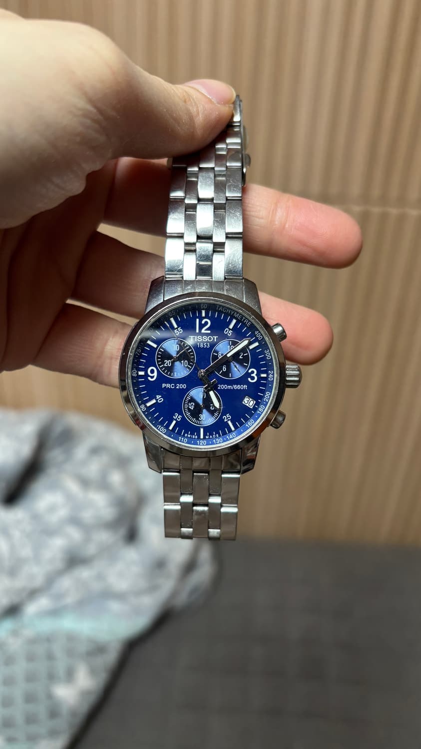 티쏘 1853 PRC200 크로노그래프 청판 메탈시계 상품이미지2