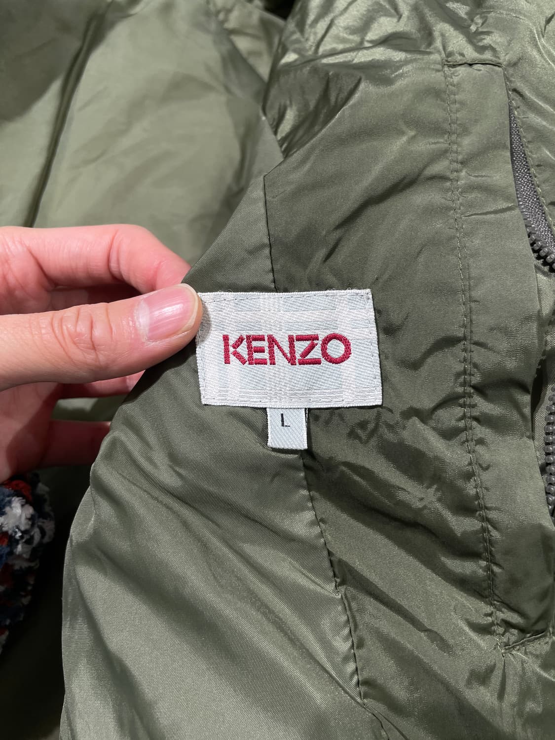 겐조 모스 그린 나일론 패디드 자켓 상품이미지7