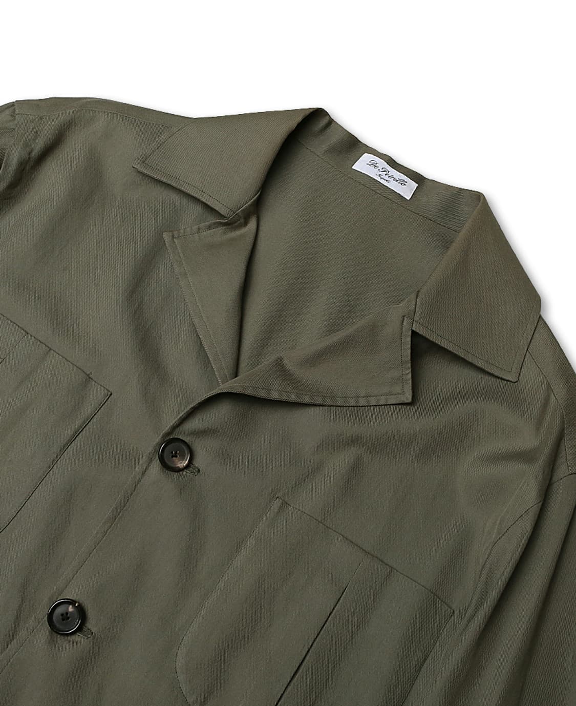드 페트릴로 [De Petrillo] 카키 코튼 클래식 벨티드 자켓 상품이미지2