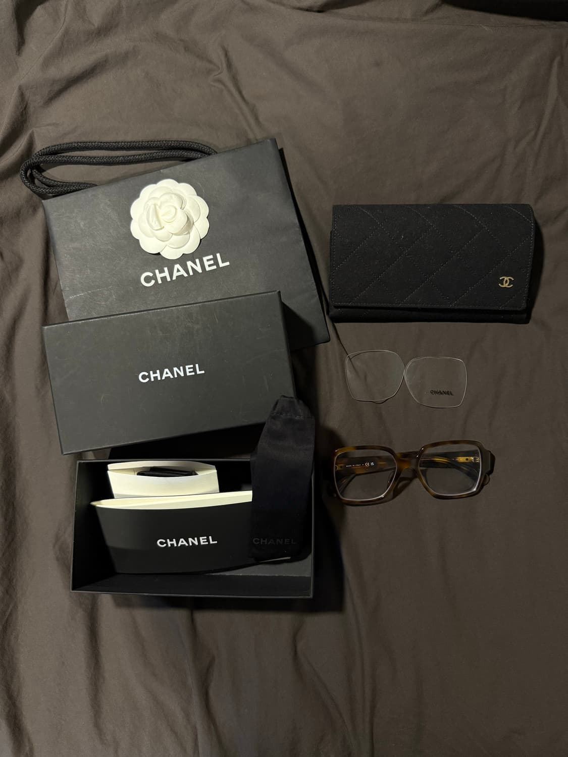 샤넬 하트스퀘어 안경 하바나 호피 상품이미지2