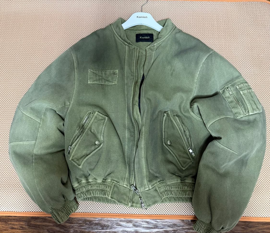 kamien CROWN DART MA-1 moss khaki 2사이즈 상품이미지3