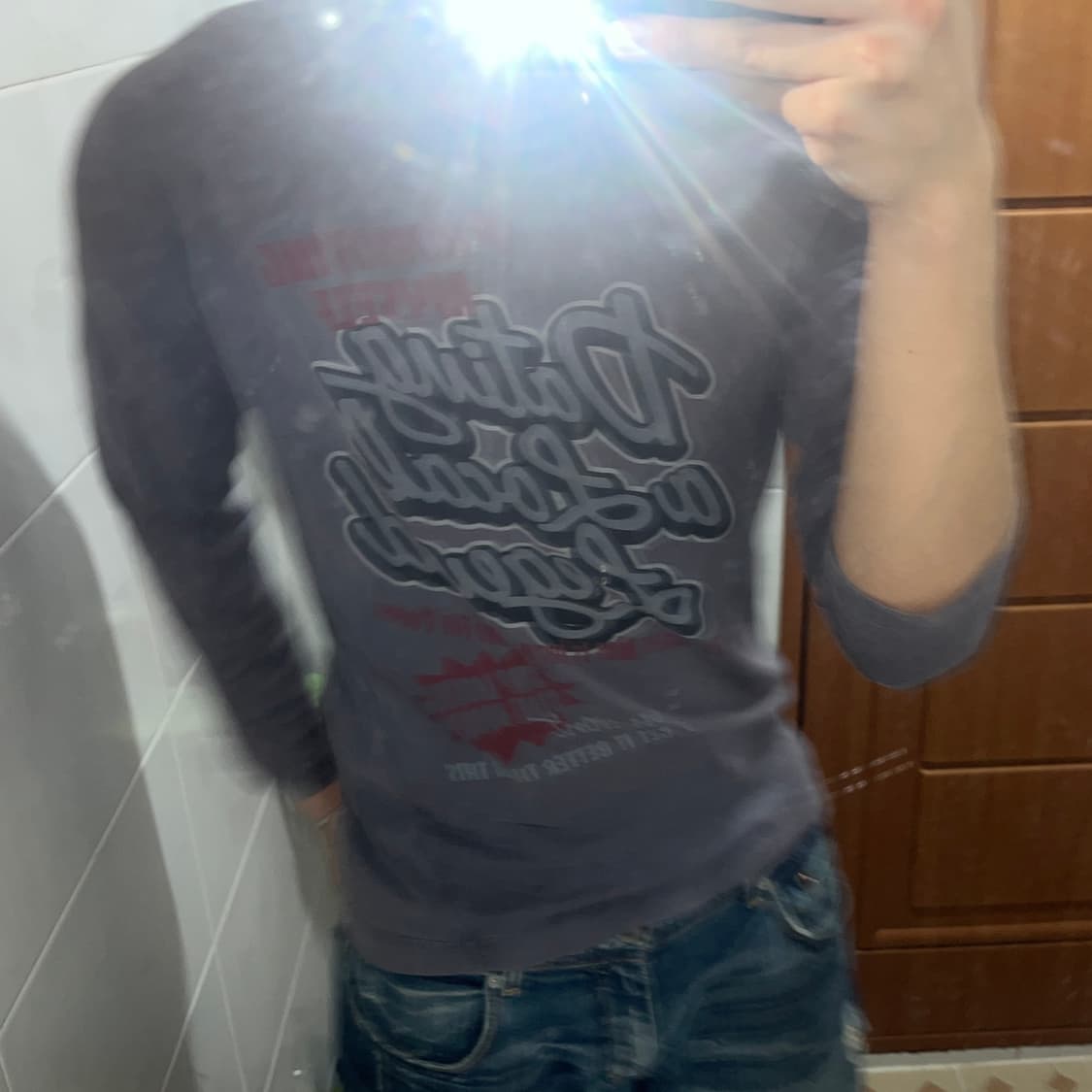 D&G y2k 프린팅 롱슬리브 상품이미지3