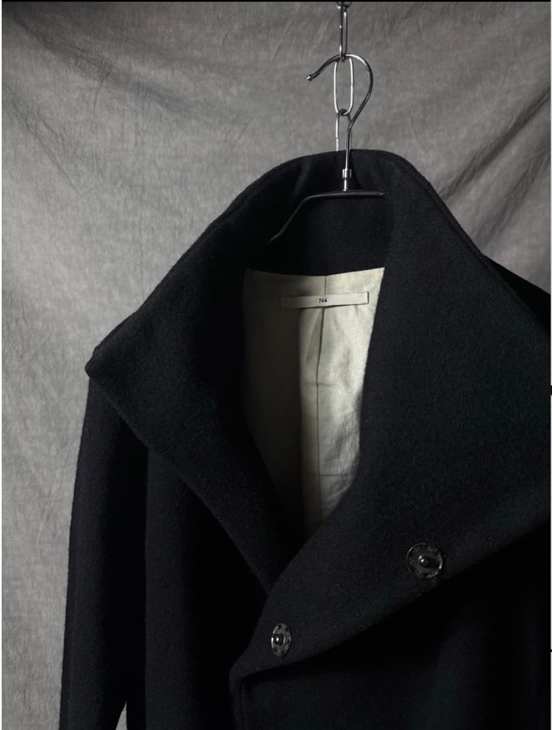 N4 Asymmetric High-Neck Wool Coat 상품이미지5