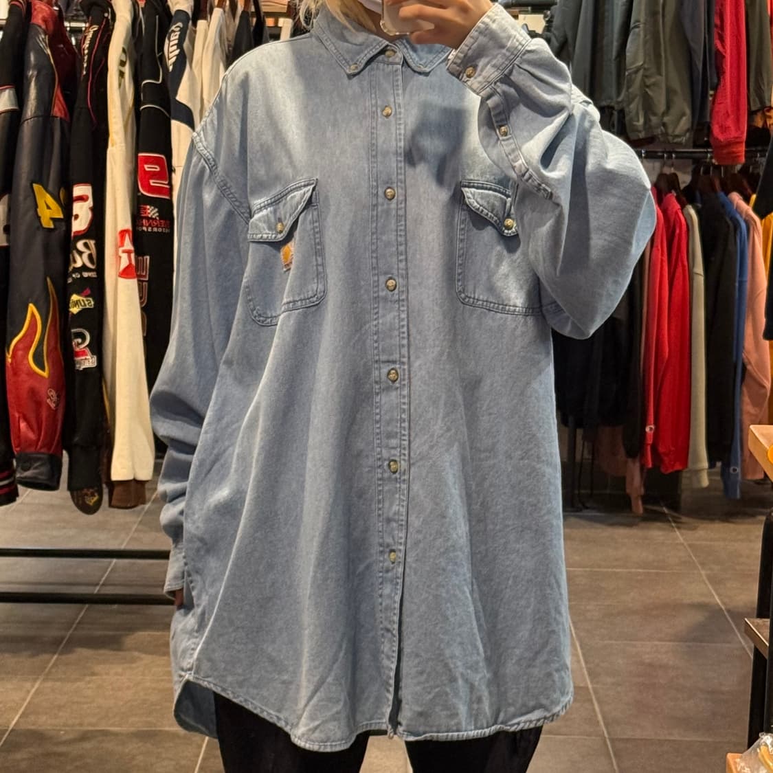 [NO.9] 칼하트 데님 긴팔셔츠 상품이미지2