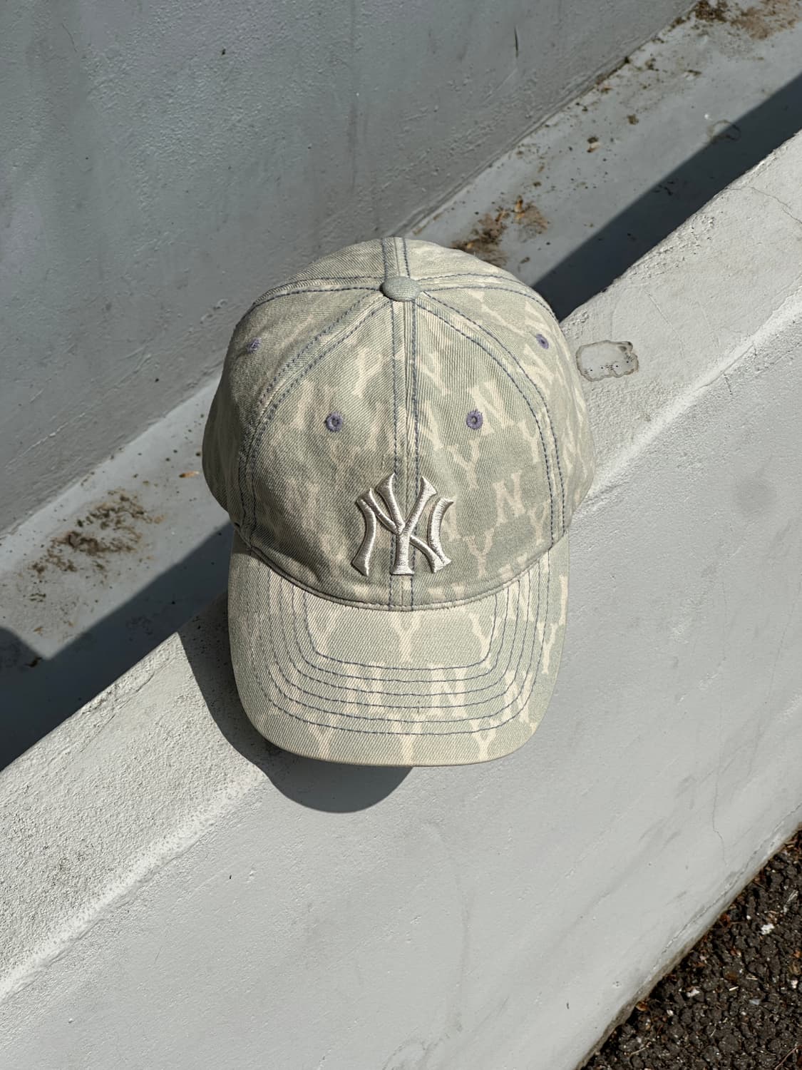 [F] MLB 엠엘비 뉴욕양키스 패턴 볼캡 모자 상품이미지1