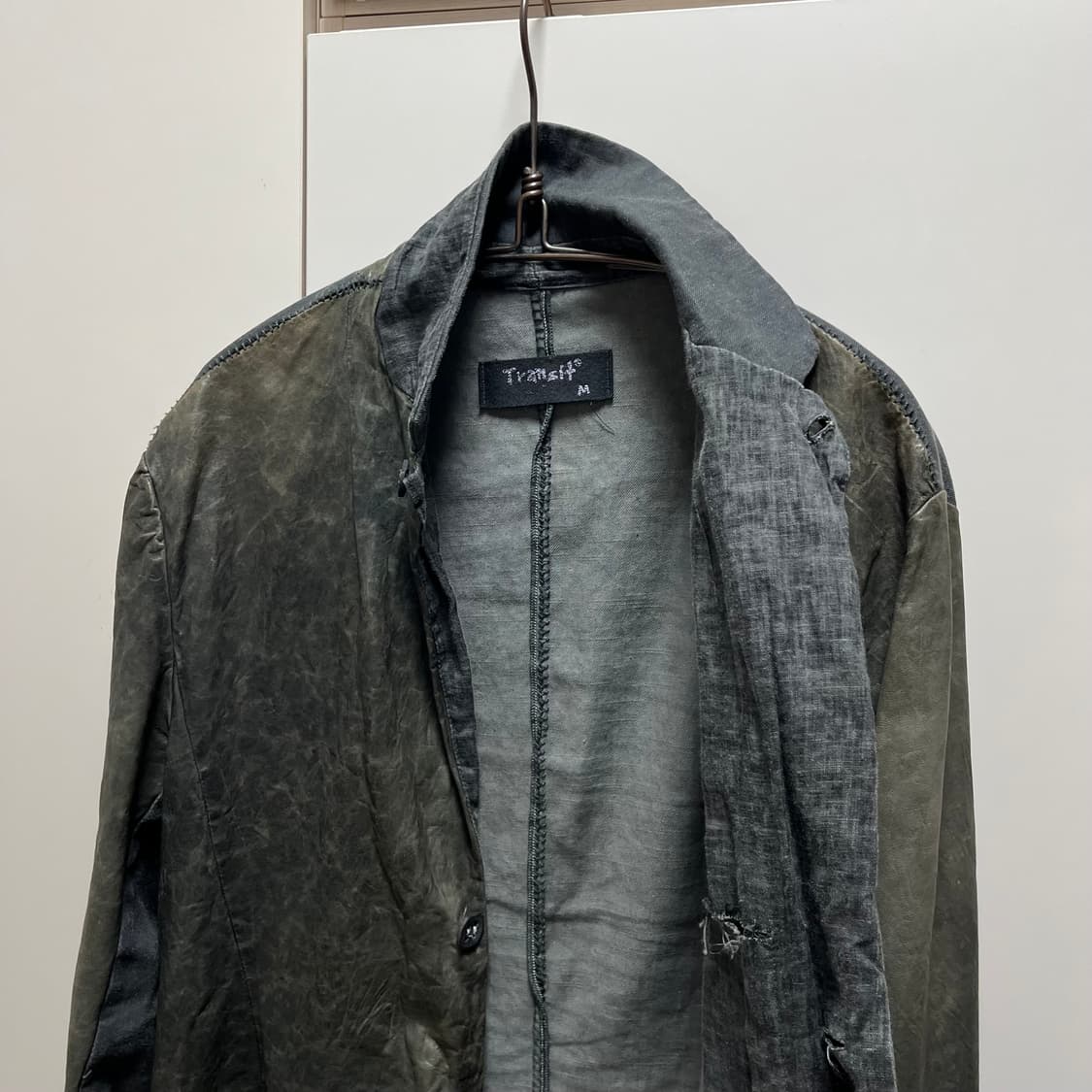 트랜짓 수소봉제 스탠드카라 램스킨자켓 상품이미지8