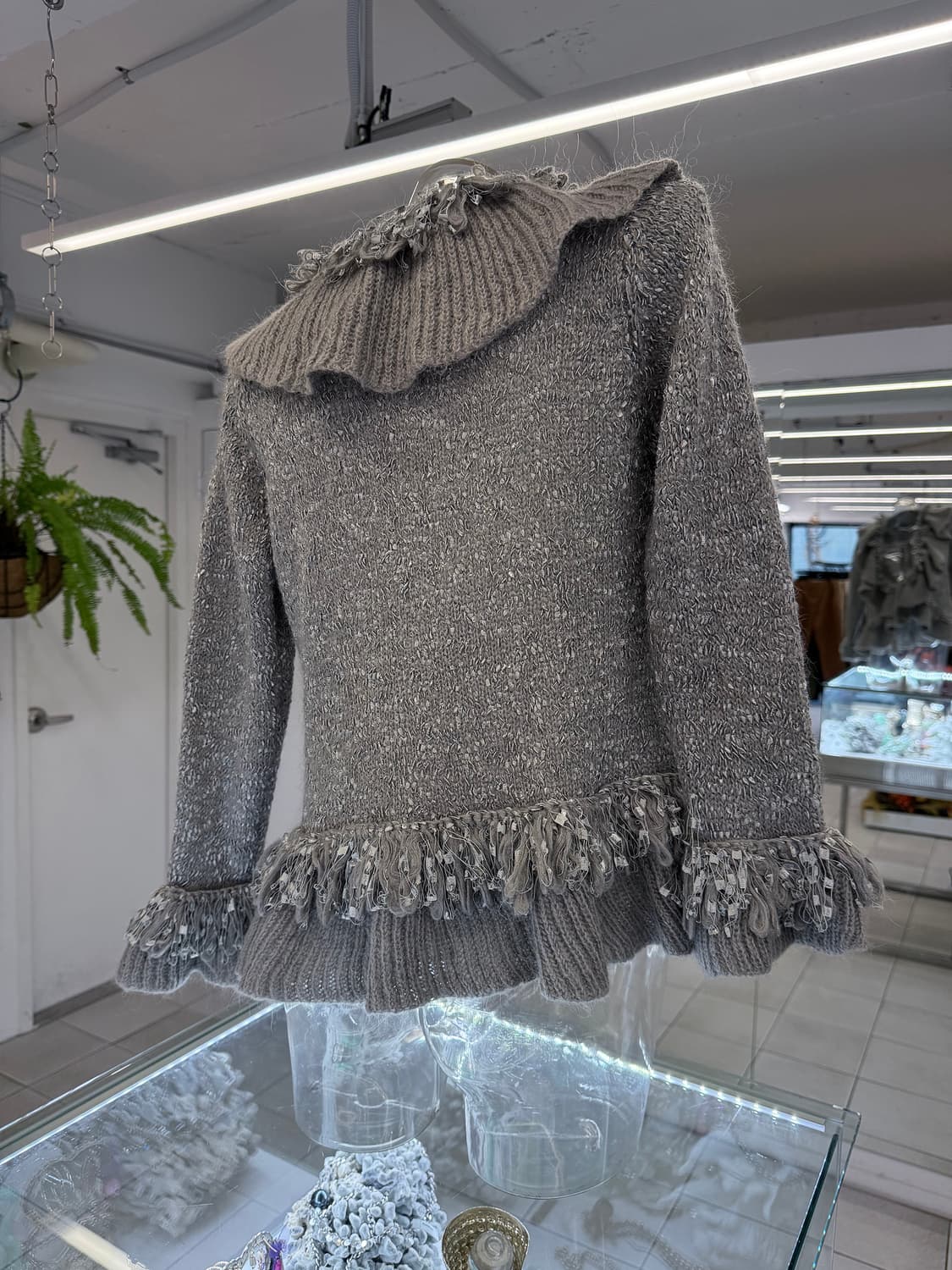 ruffle knit jacket 상품이미지4