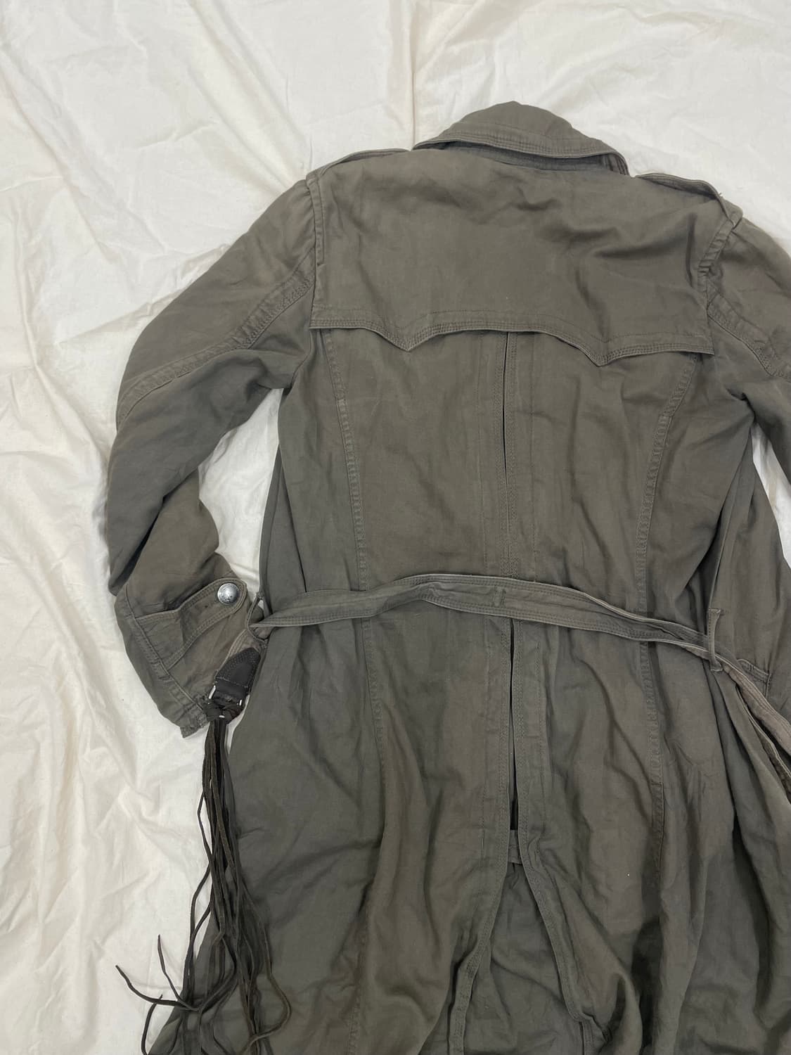 goa 고아 빈티지 밀리터리 모토 웨스턴 트렌치코트 상품이미지7