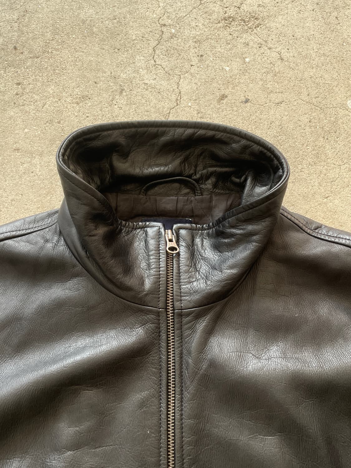 90-00s Old Gap Black Leather Full zip 상품이미지6