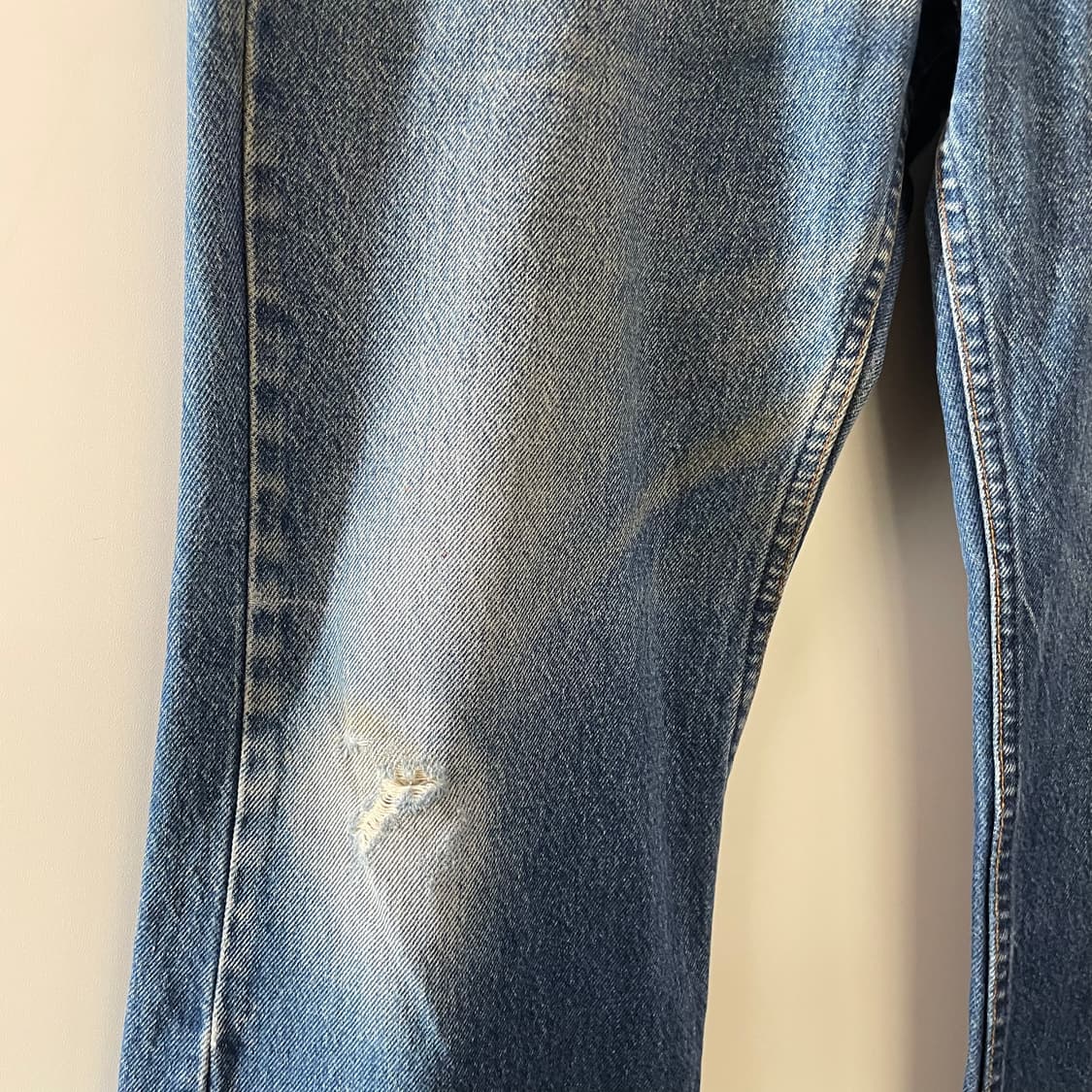 90s 리바이스 517 오렌지탭 부츠컷 데님팬츠 USA 상품이미지4