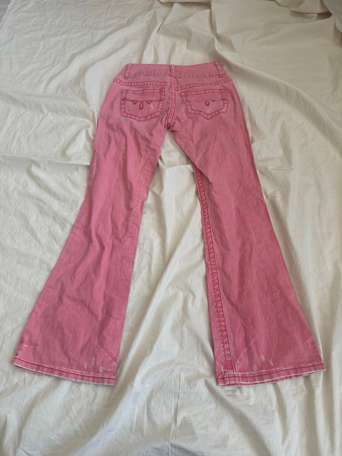 키치 갸루 하이틴 로우라이즈 부츠컷 팬츠 상품이미지4