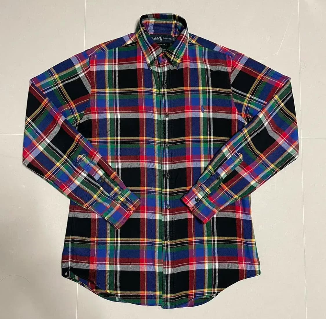 정품 폴로 랄프로렌 멀티컬러 타탄체크 셔츠 남방 상품이미지2