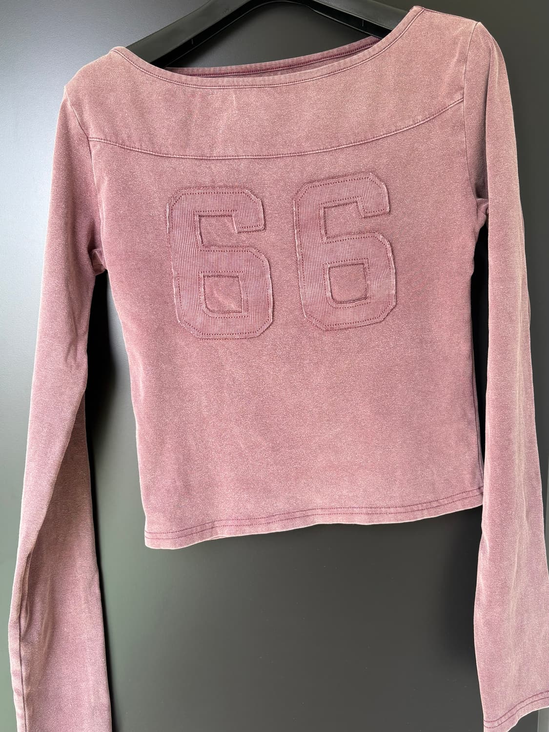 Sudae 스웨이드 티셔츠 66 washed long sleeve_버건디 상품이미지2