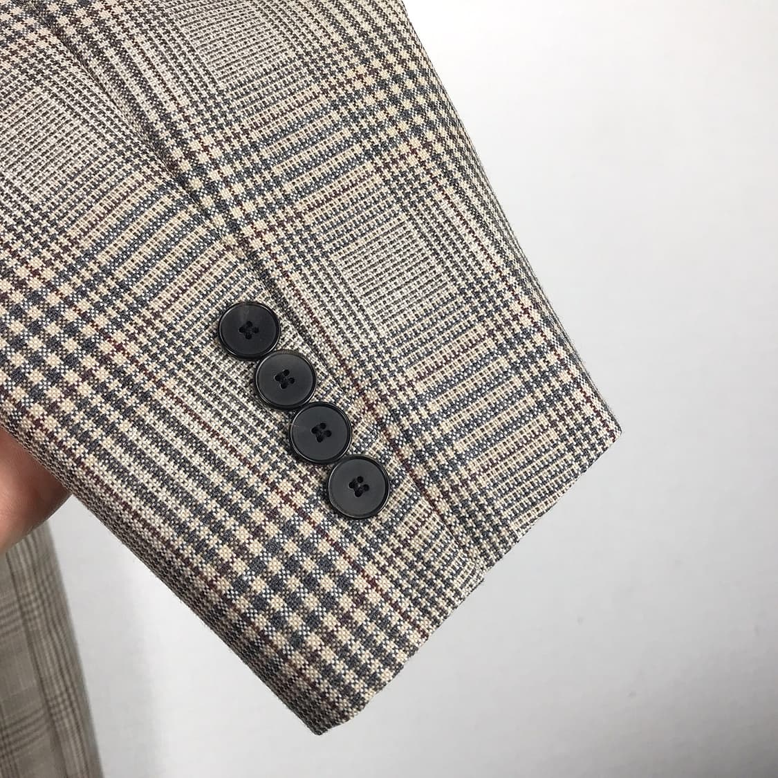 질스튜어트뉴욕 글렌 체크 맥코트 남성L 상품이미지4
