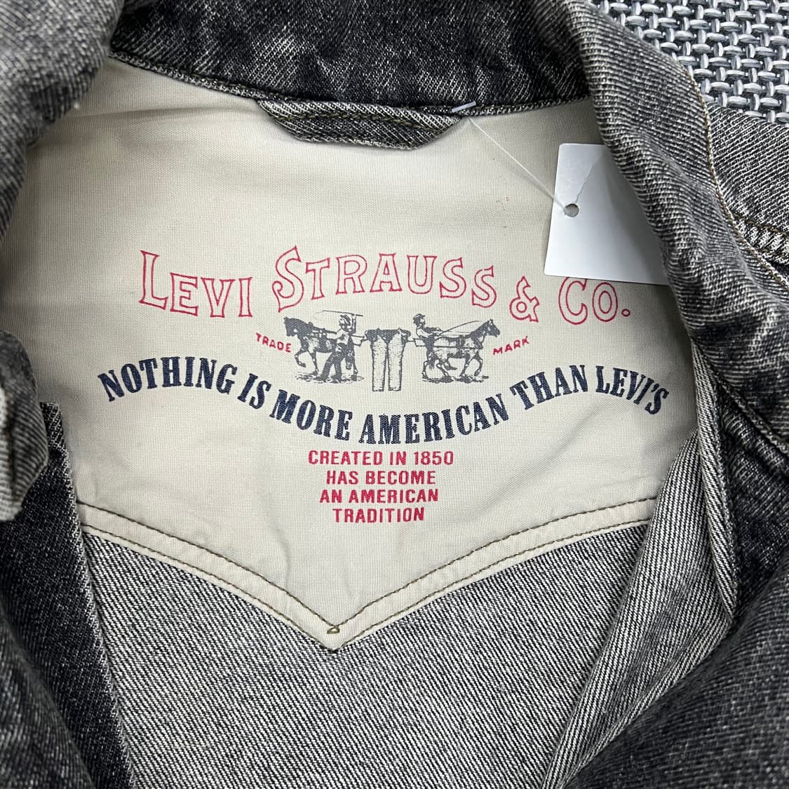 리바이스 워싱 그레이 데님 자켓 상품이미지2