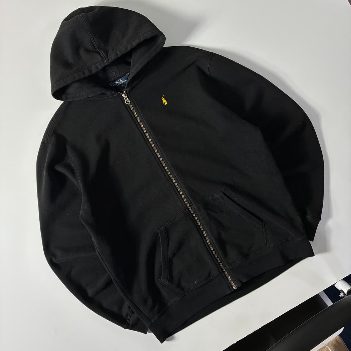 Polo  폴로 랄프로렌 자수 코튼 블랙 후드집업  상품이미지2