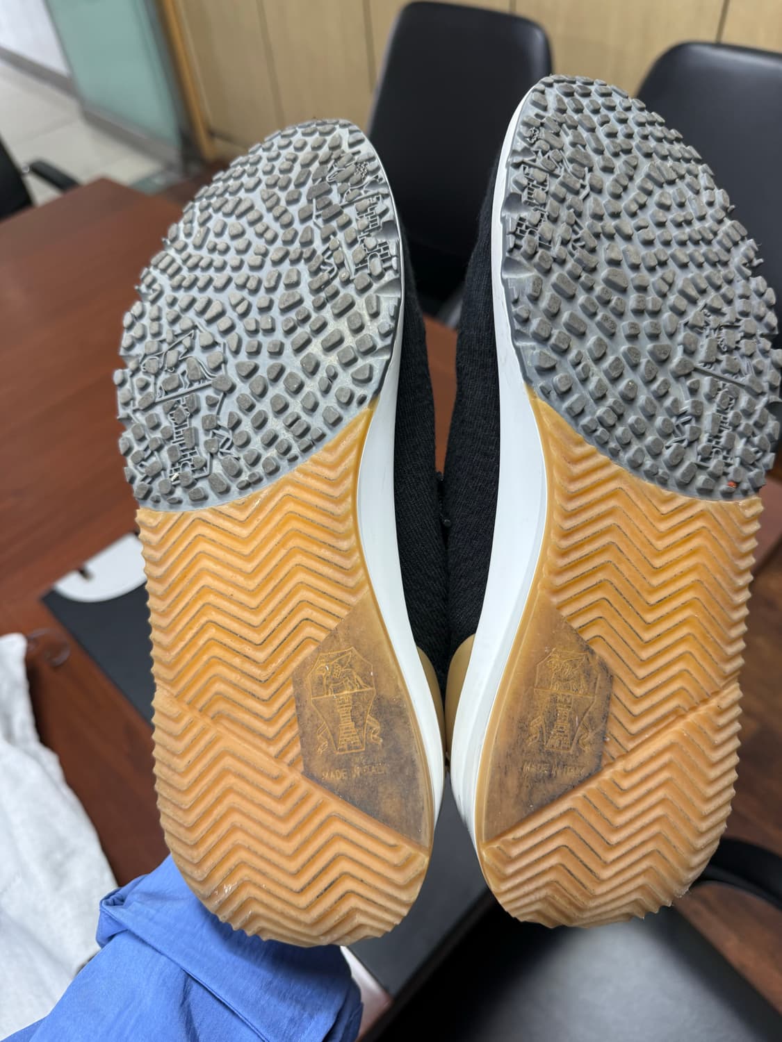 [42] 브루넬로쿠치넬리 코튼 니트 스니커즈 블랙 상품이미지6