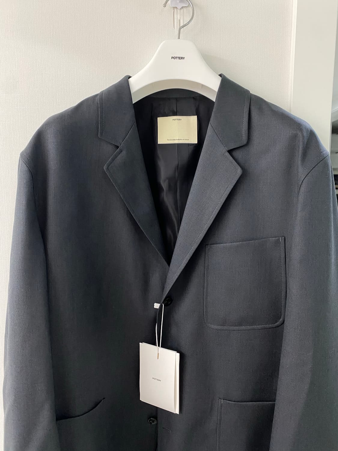 Fine wool sports jacket Dark Gray 상품이미지5