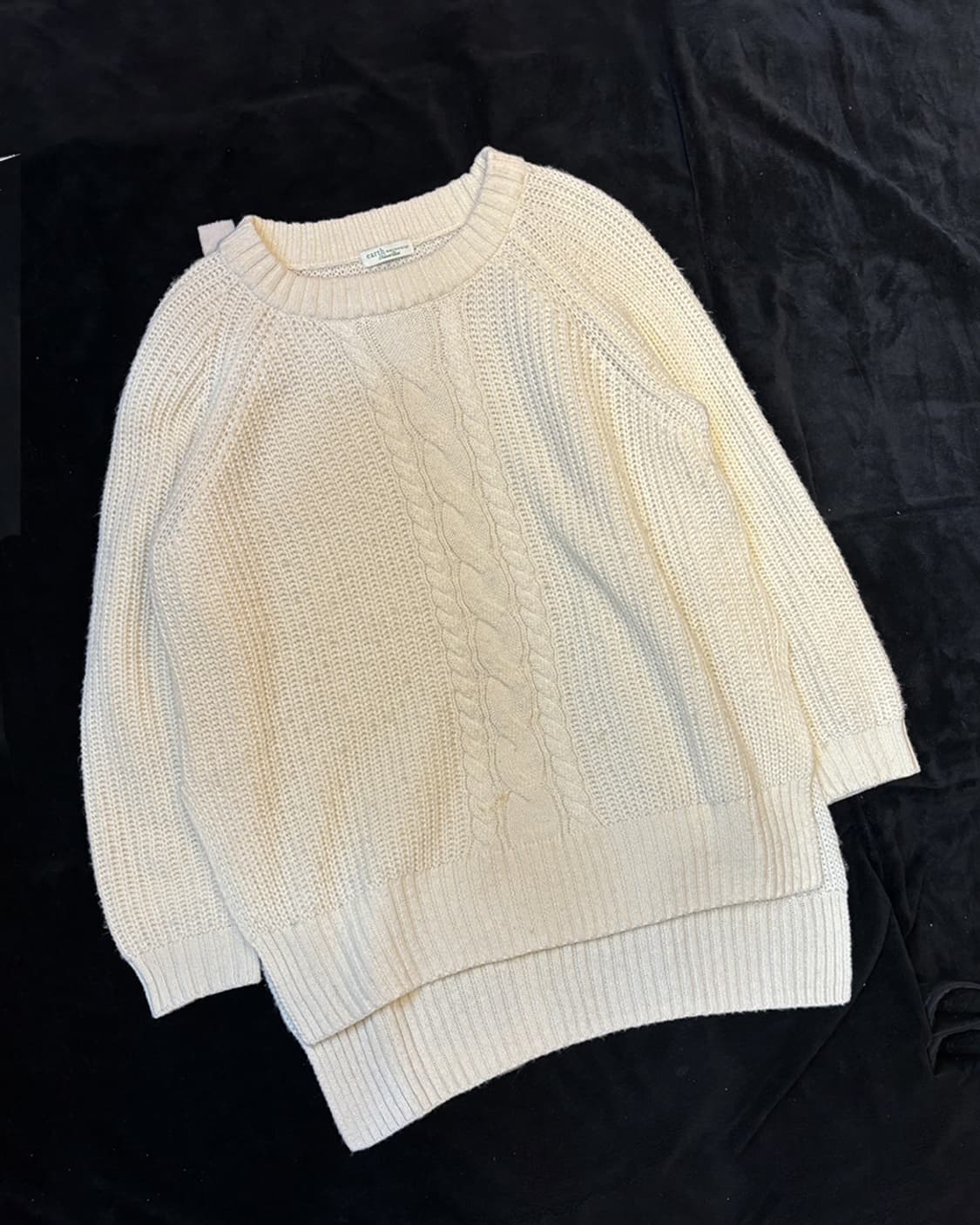 일본빈티지 언발란스 절개 니트 상품이미지5