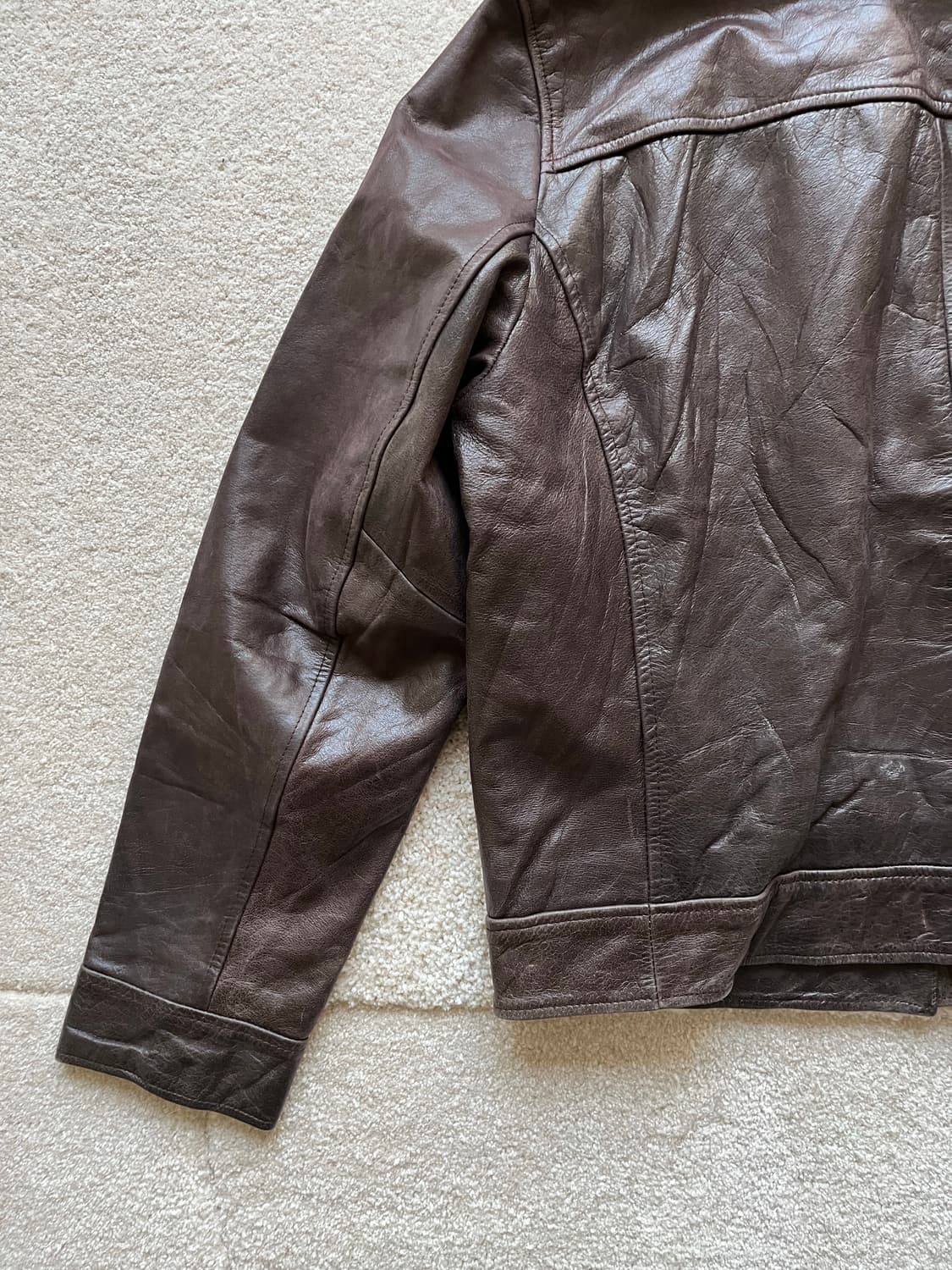 유러피안 100% 버팔로 레더 스포츠 자켓 (105) 상품이미지10