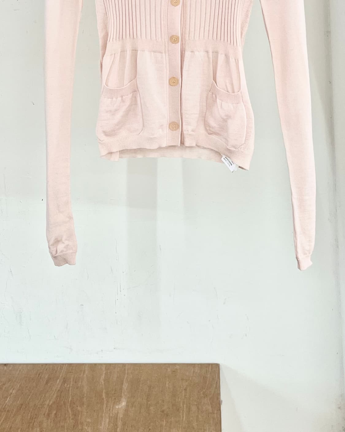 질샌더 핑크 립 니트 가디건 상품이미지5