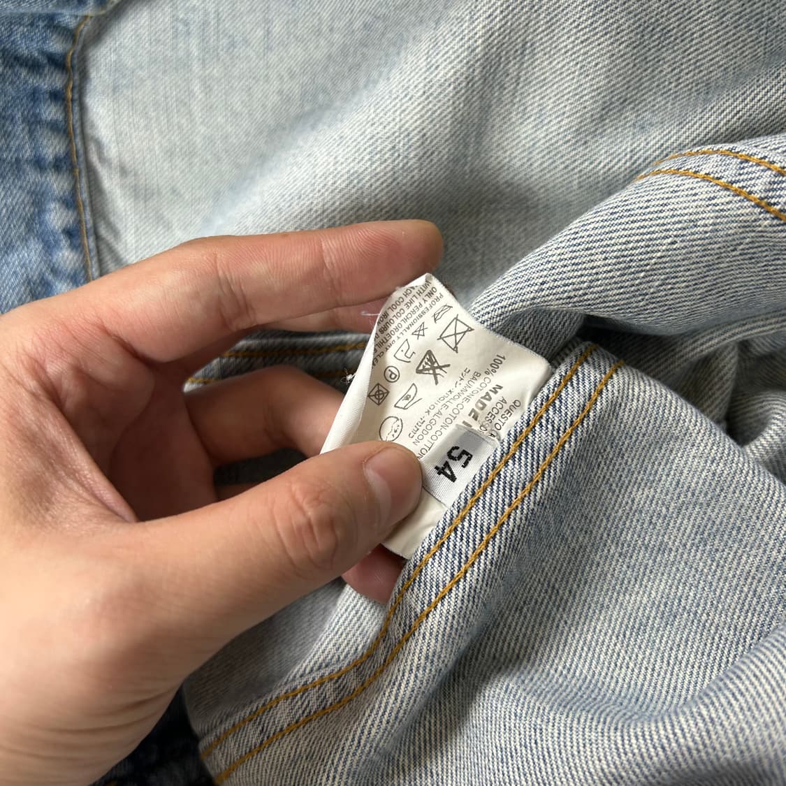 00s 헬무트 랭 샌디드 데님 자켓 상품이미지8
